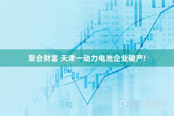 聚合财富 天津一动力电池企业破产!